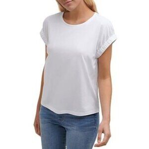 NWT DKNY Elasticized Cuff Tee SIze M